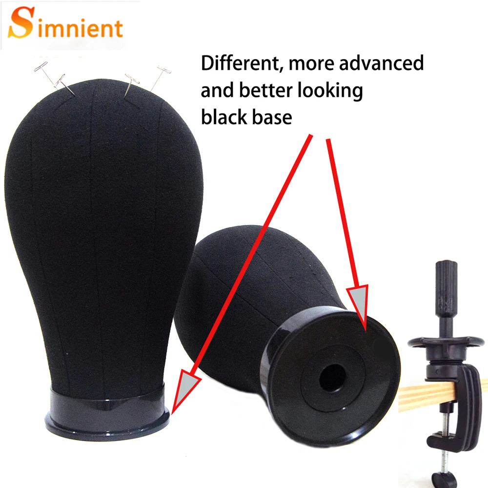 

Simnient Cheap Wig Making Canvas Head and Training Head Tripod for Wigs Good Quality Mannequin Head for Making Wigs