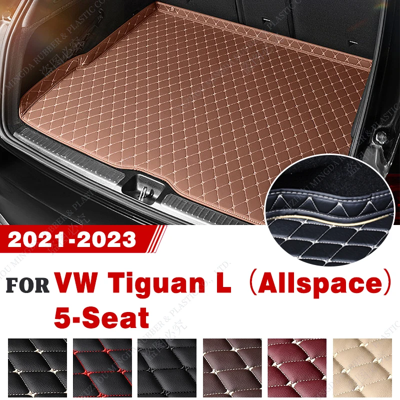 

Car Trunk Mat For VOLKSWAGEN VW Tiguan L（Allspace）5-Seat 2021 2022 2023 Car Accessories Auto Interior