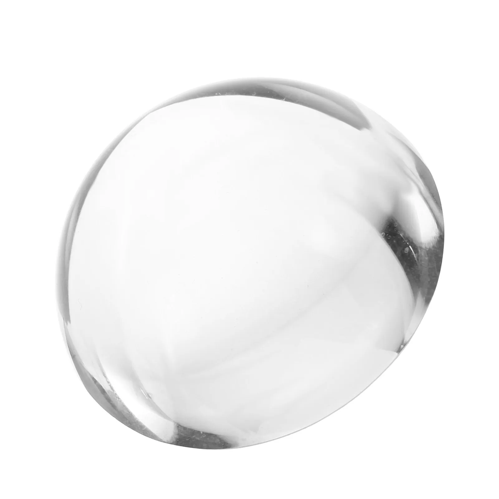 50Mm Transparent Crystal Half Sphere Ornament Desktop Hemisphere Decor for Living Room Study Workspace Clear Semicircle Ball