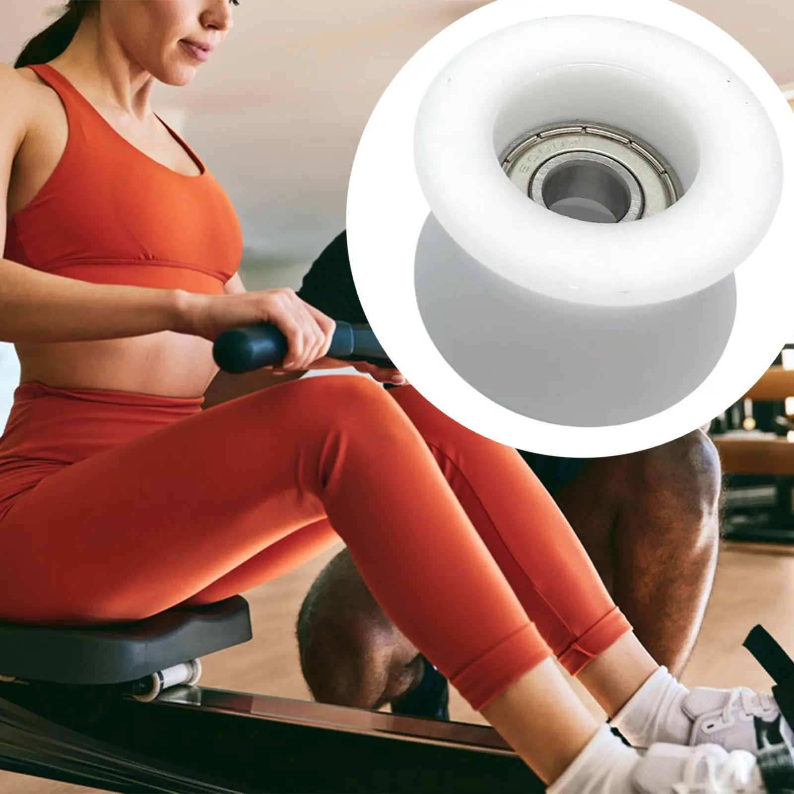 U Type Groef Katrol U Groef Roller Nylon Verzegelde Touw Gids Katrol voor Fitnessapparatuur Onderdelen Raam Deur Onderhoud Wit