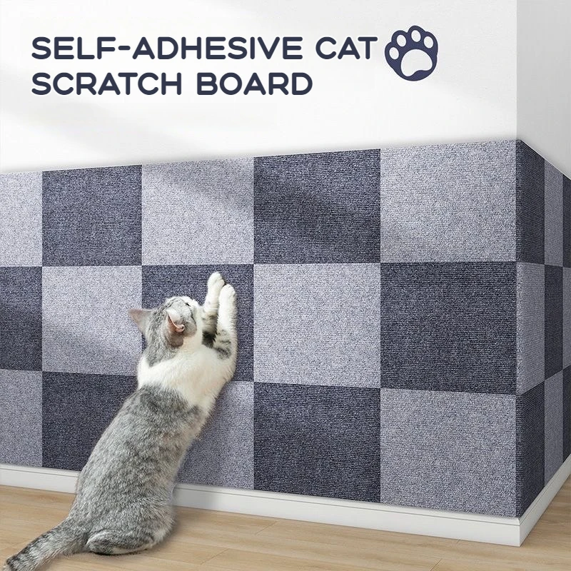 

Self-Adhesive Cat Scratching Pad Cat Climbing Mat To Protect Your Furniture and Walls Floor Peel and Stick Cat Scratch Board