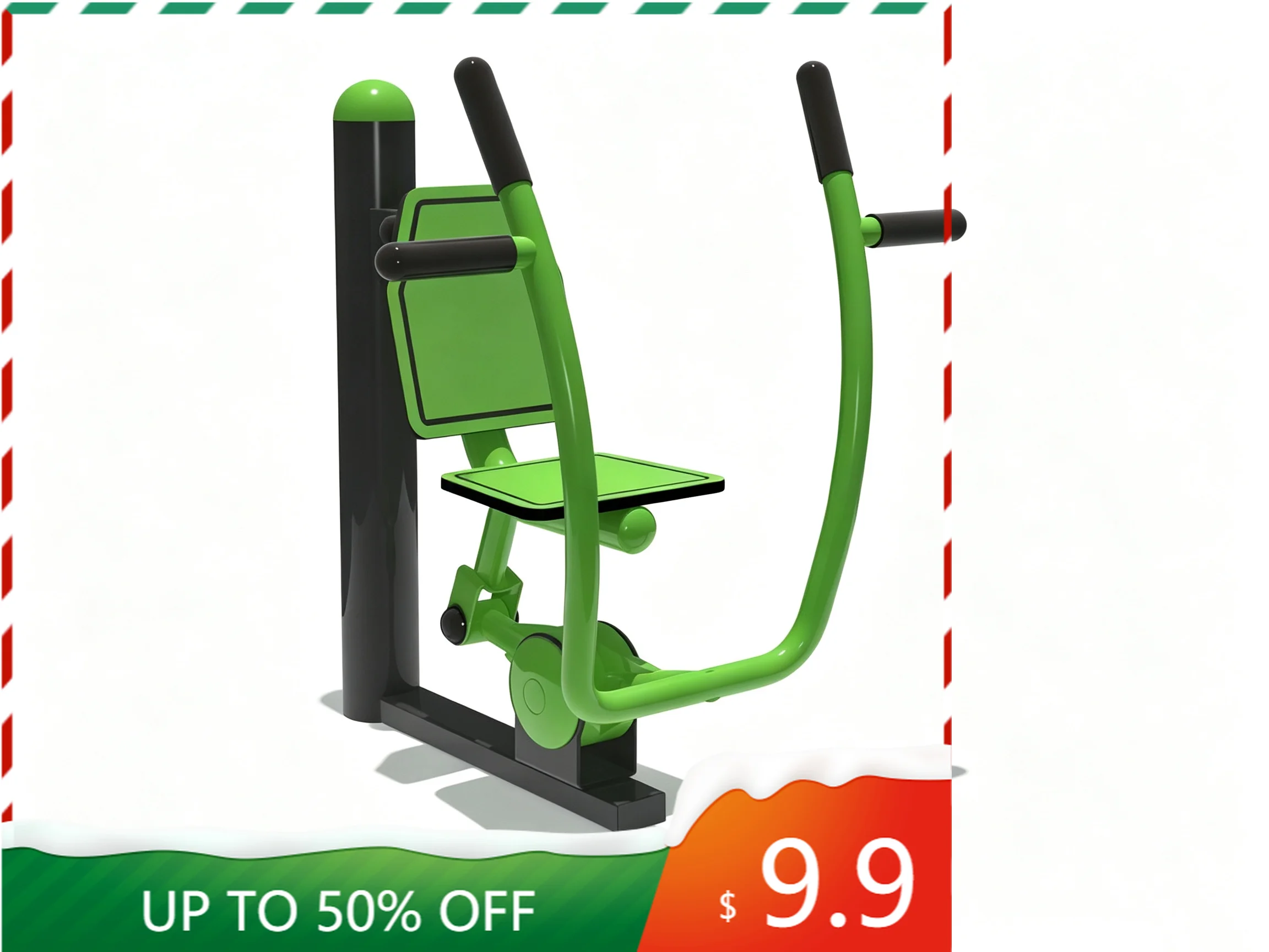 Sturdy Durable Galvanized Steel Outdoor Seated Rowing Machine F
