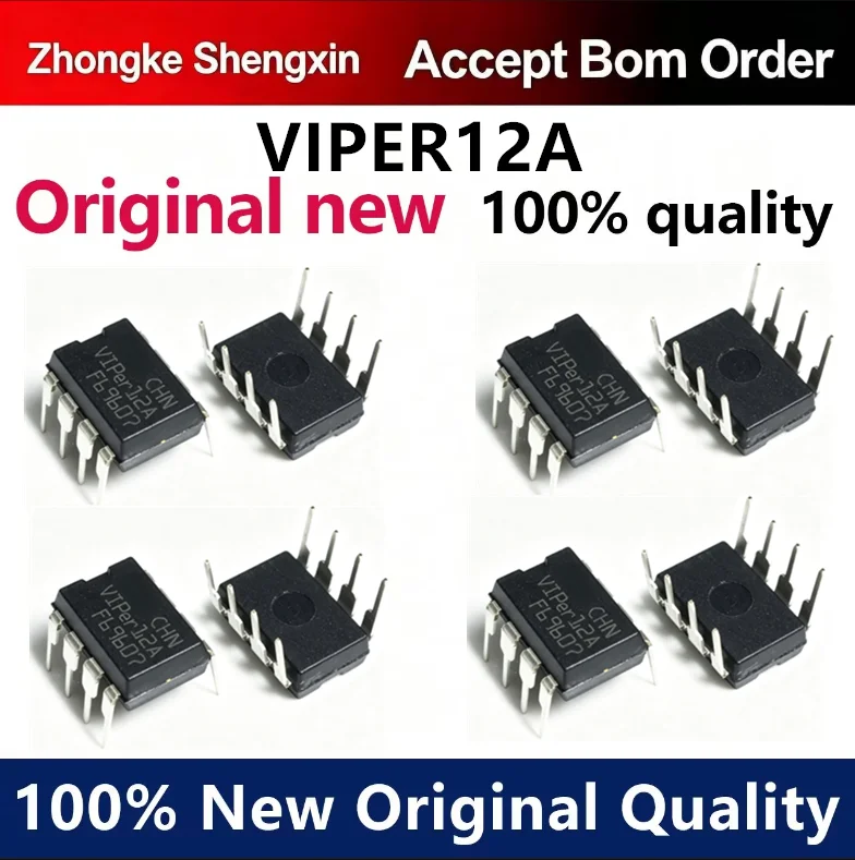 （5pcs-10pcs）Brand new original genuine VIPER12A VIPER12AS patch SOP8 switch power supply