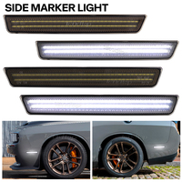 LED Side Marker Turn Signal Light Front Rear Green White Amber Red Bumper Lamp Mirror Indicator For Dodge Challenger 2015-2023