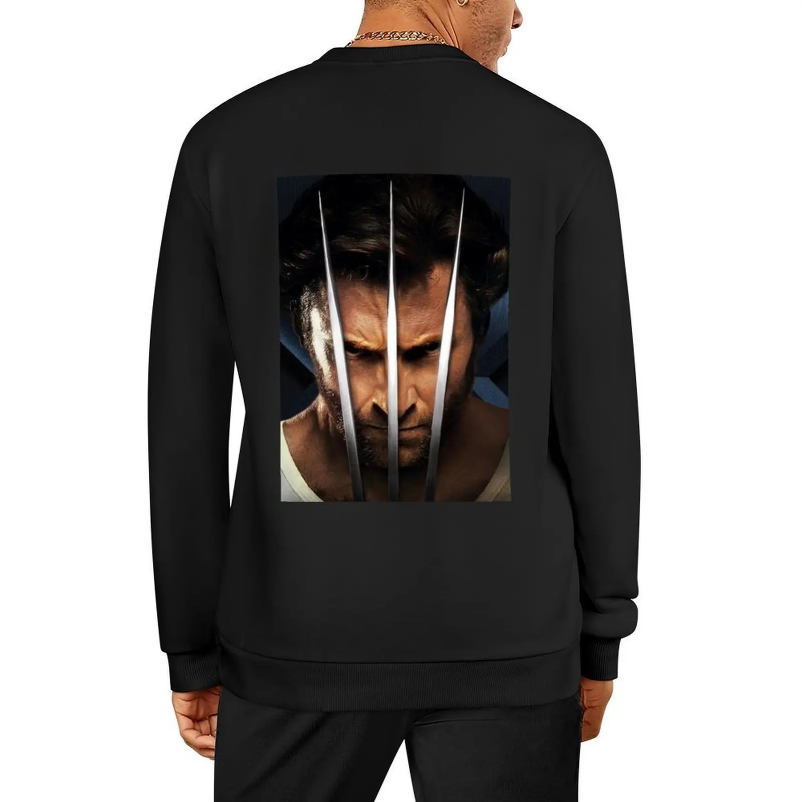 hugh jackman Pullover korean style clothes aesthetic clothing mens clothes men clothing sweatshirt male