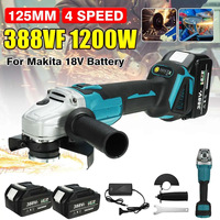 125mm M14 Brushless Angle Grinder Polishing Cutting Machine Cordless Electric Angle Grinder Power Tool for Makita 18V Battery