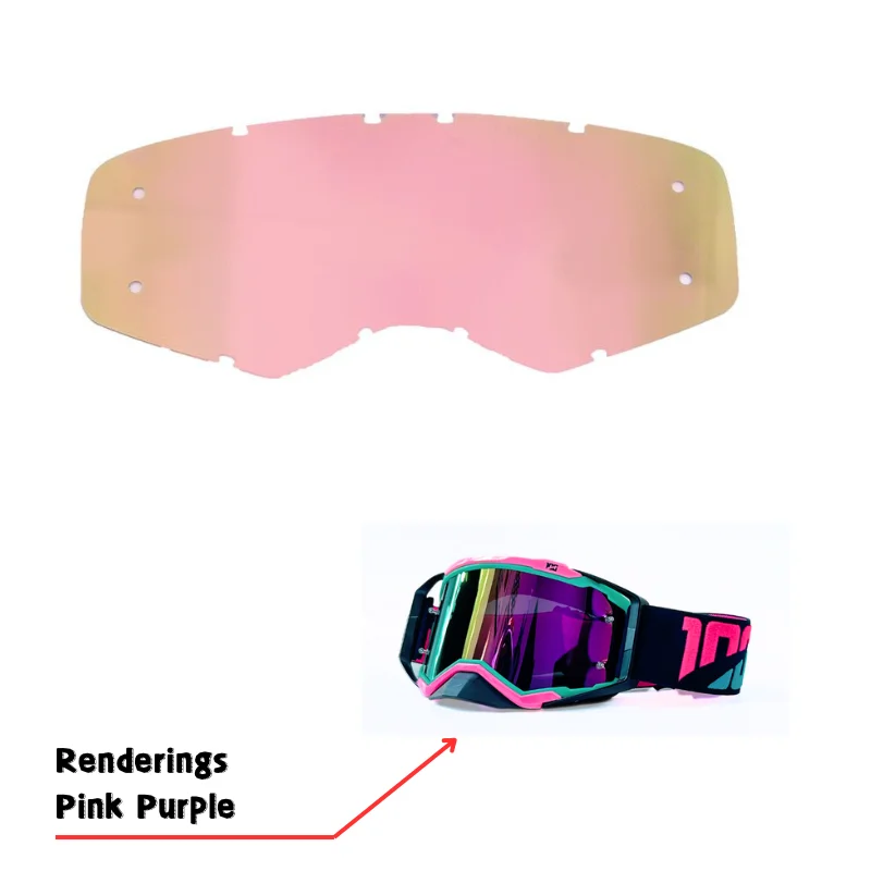 Motorcycle Goggles HD Mirror Golden Clean Lenses Motocross Goggles Universal Accessories Spare Lenses For SCOTT Goggles