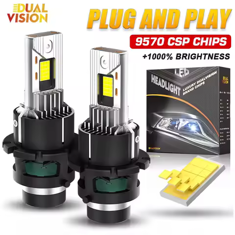 D2S D4S LED Headlight Bulbs Canbus D1S D3S D8S HID Xenon 8000000LM 9570 CSP CHIPS High Power 6000K Auto Fog Light 12V Plug&amp;Play