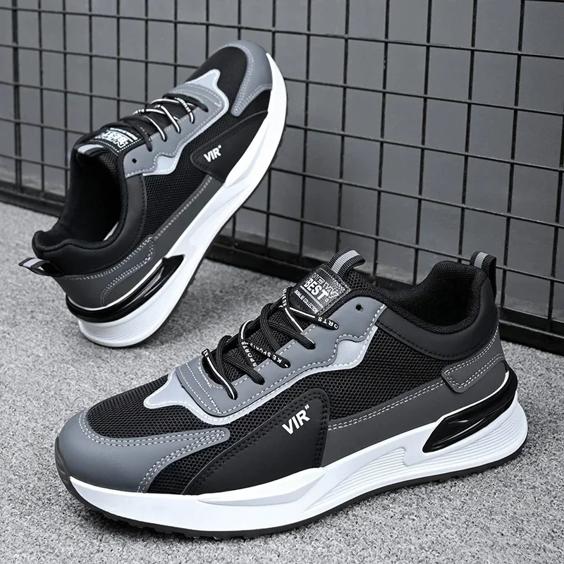 Male Sneakers Fashion Casual Shoes Light Soft Breathable Vulcanize Shoes Men Trend Lightweight Tennis Shoes Men Running Sneakers