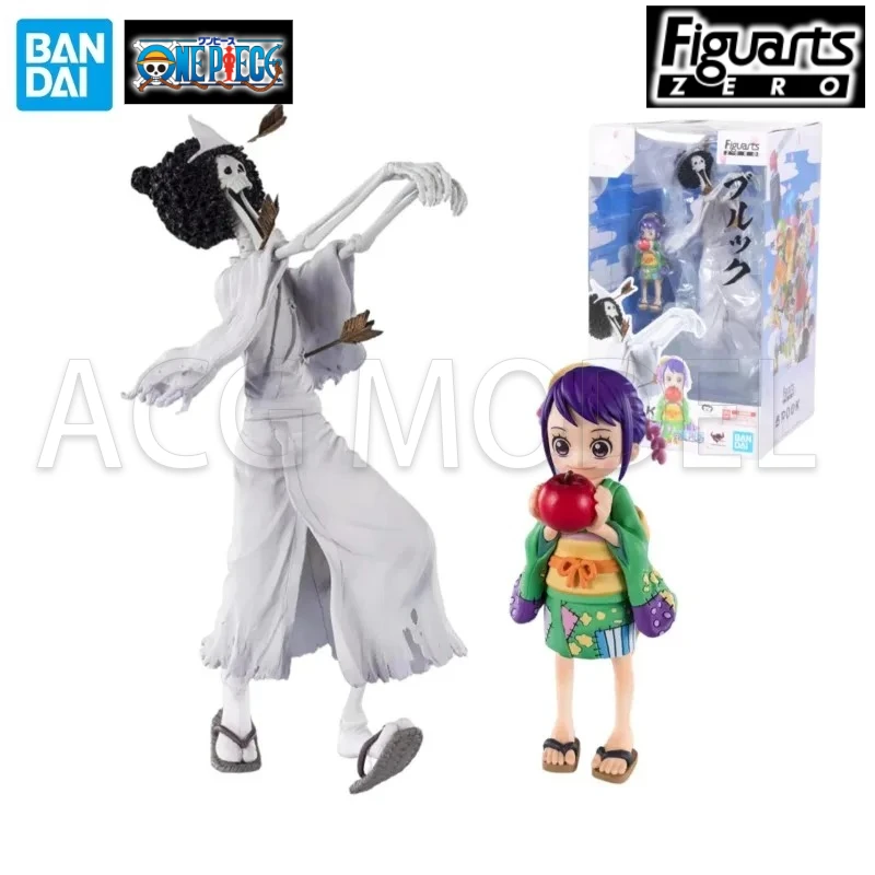 

In Stock BANDAI Original Figuarts ZERO ONE PIECE Brook O-Tama Wano Country Honekichi Anime Figure Birthday Present Toy Gifts
