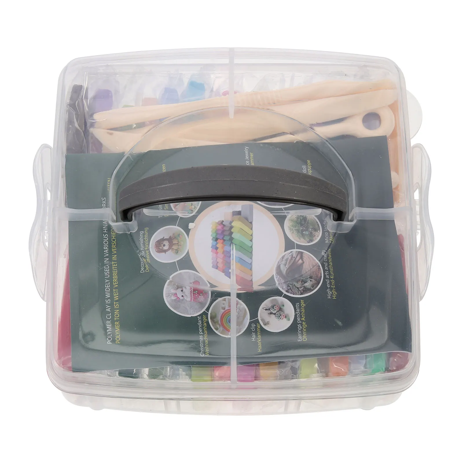 

1 set Clay Tool Polymer Jewelry Making Earrings Keychain Craft Kit DIY Sculpting Tools Soft Dough Earring Keychain Craft Kit Art