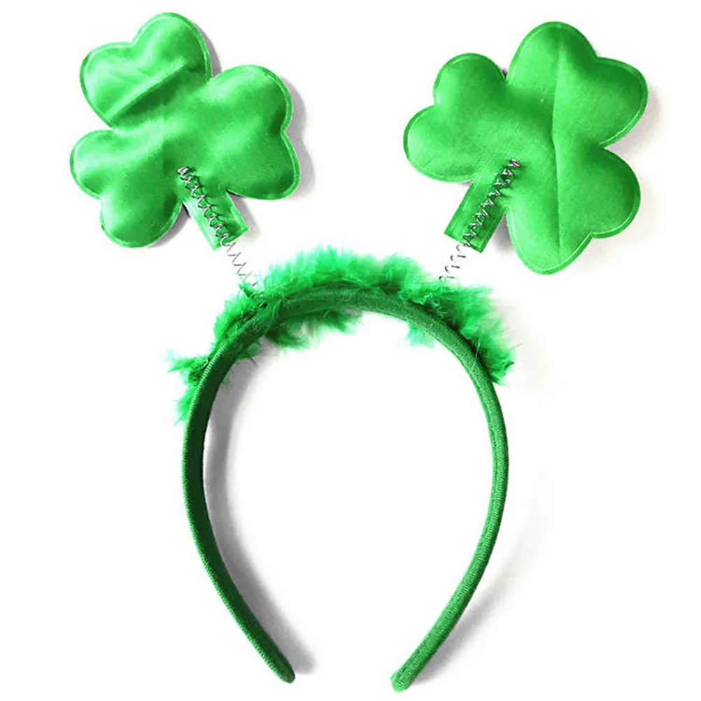 

2 шт., повязка на голову на день Святого Патрика, товары для вечеринок, креативный головной убор, подарок, реквизит для фотосессии, яркий цвет, повязка на голову из губки счастливой атмосферы