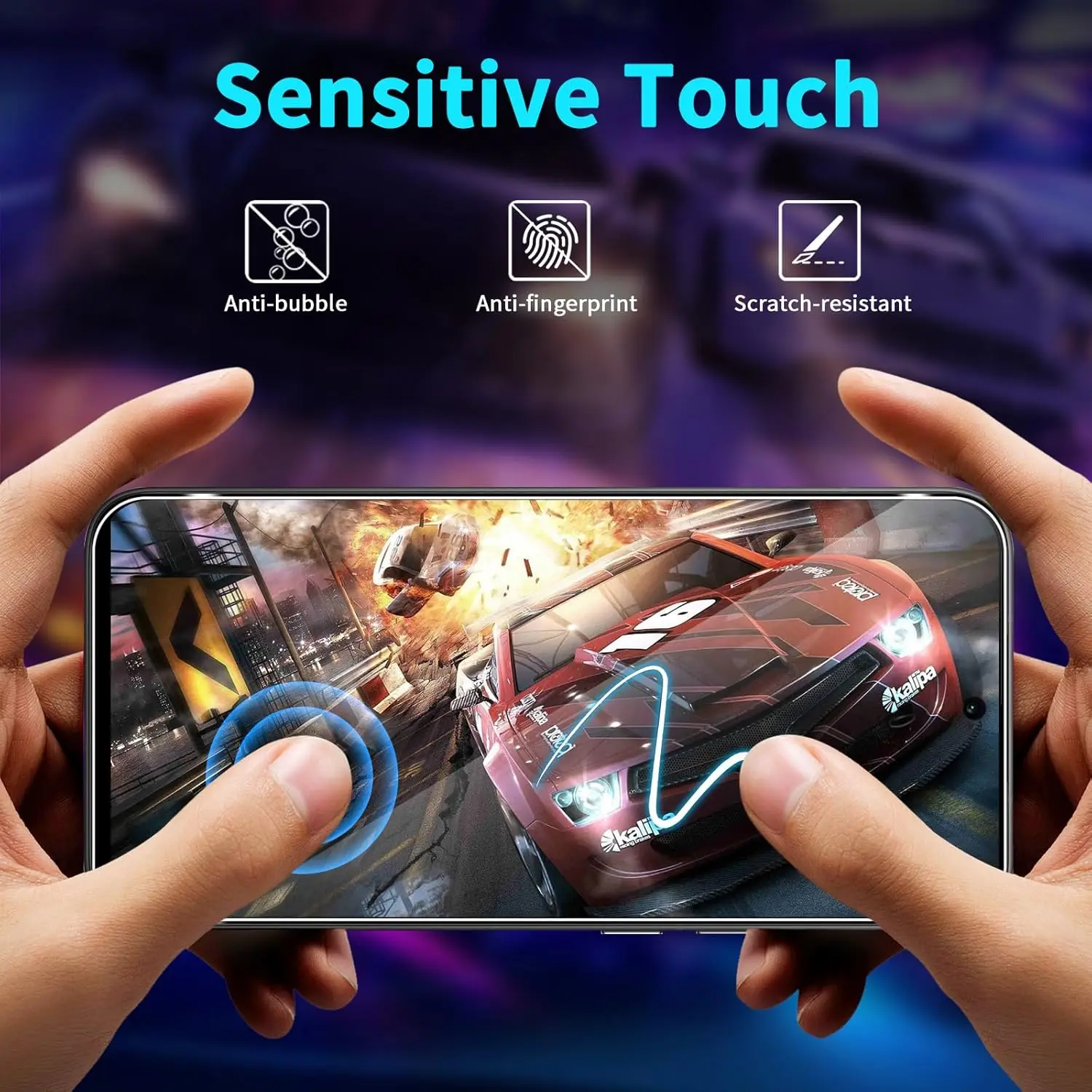 2/4 قطعة واقي شاشة عالي الدقة لهاتف Xiaomi POCO F7/F7 pro من الزجاج المقسى