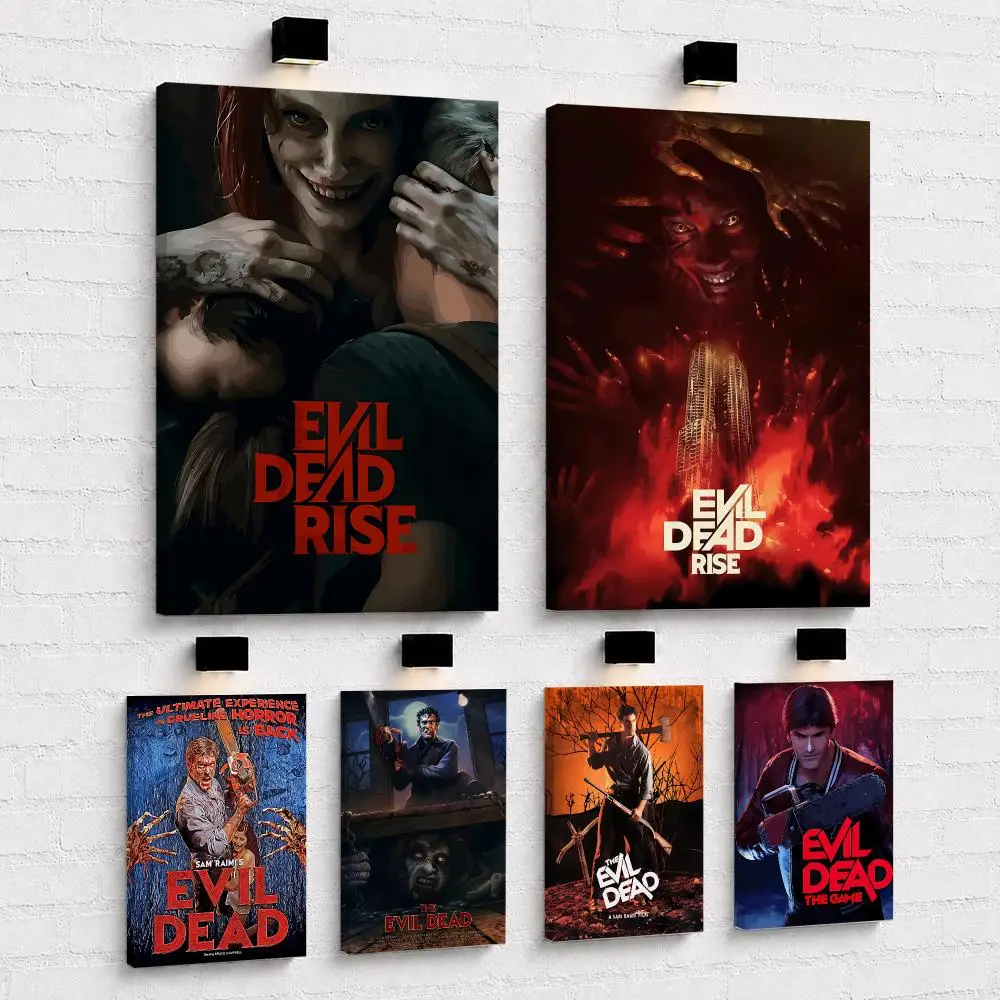E-Evil D-Dead Movie Cult Classic Framed Wall Painting Framed Canvas Wall Art Print | Modern Poster | Home Hallway Decor