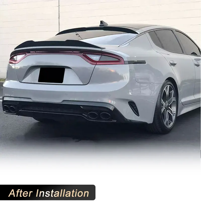Carbon Fiber Rear Trunk Spoiler Wings for Kia Stinger 2018-2023 Car Racing Rear Spoiler Highkick Boot Lid Wing Lip Body Kit