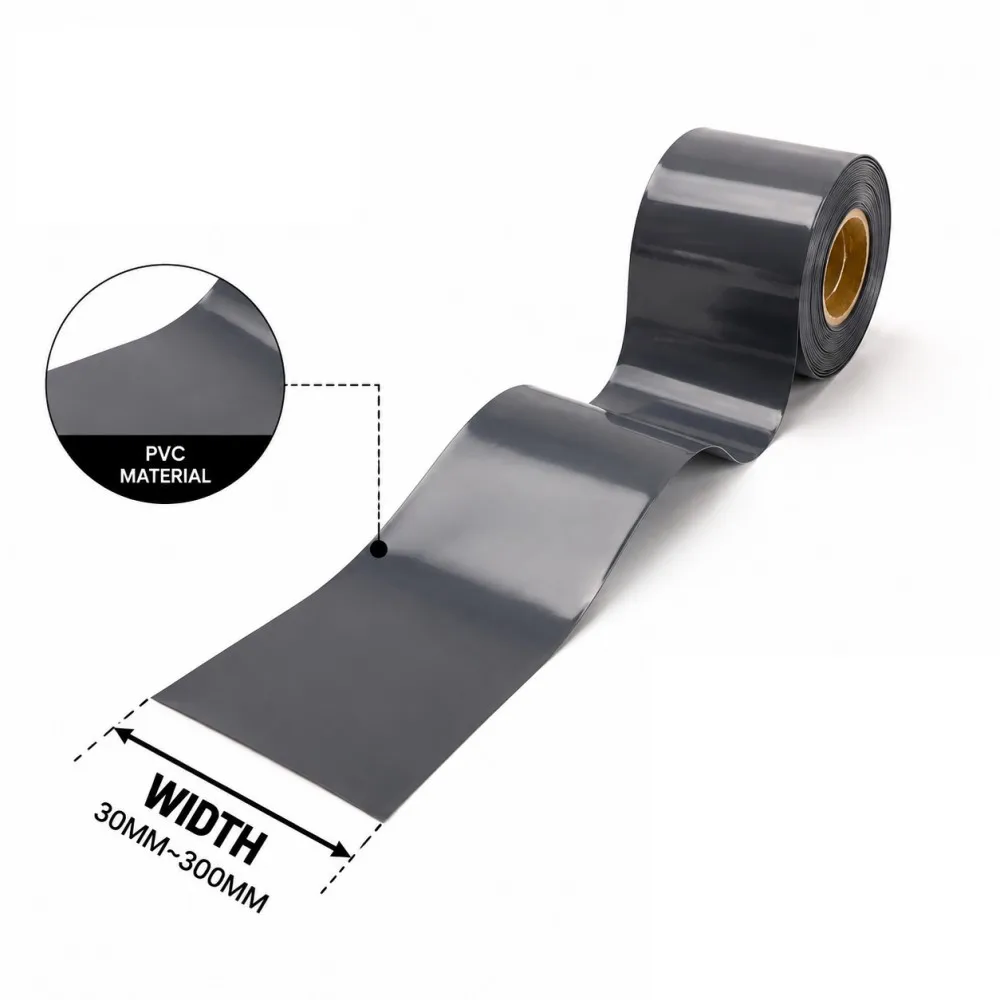 Gray PVC Of 18650 Battery Packs Cable Sleeve Width 30mm -300mm Heat Shrink Tube Shrink Insulated Shrink Tubing Battery Film