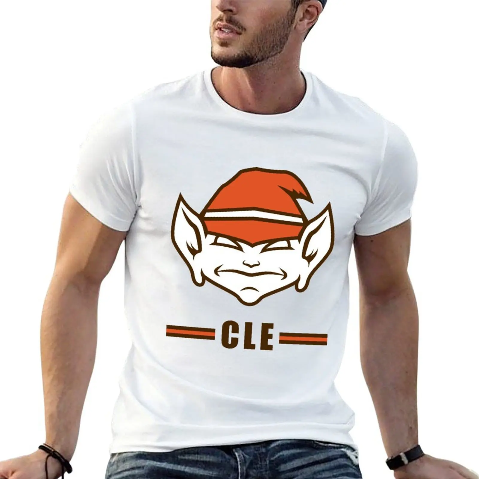 

CLE Brownie Elf T-Shirt t shirts for man graphic funny men t shirt cotton 100% t shirt man casual T-shirt