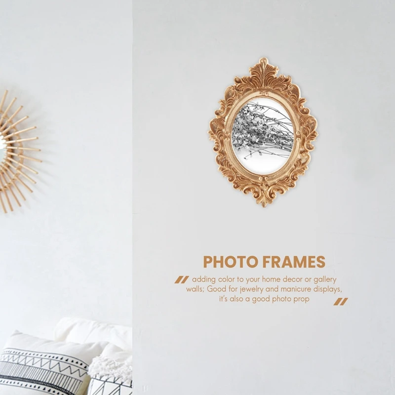 5 قطعة إطار الصورة الراتنج خمر الجدار الشنق إطار الصورة الجدول العلوي مجوهرات إطار العرض عطلة حفلة فندق ديكور