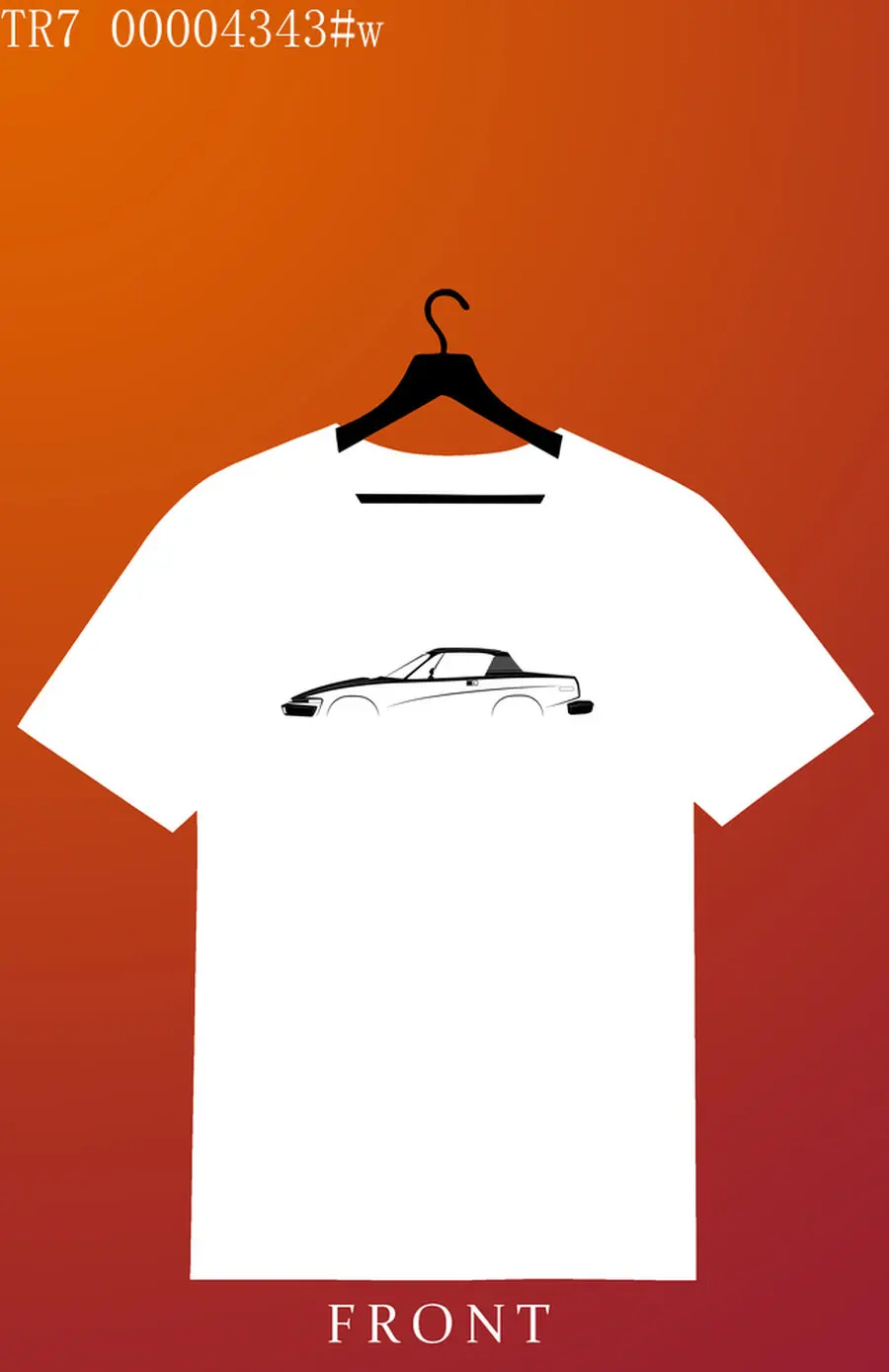 

Car Lovers T-shirt Triu CAR mph TR7 Men's and Women's Short-Sleeved with Patterns for Summer
