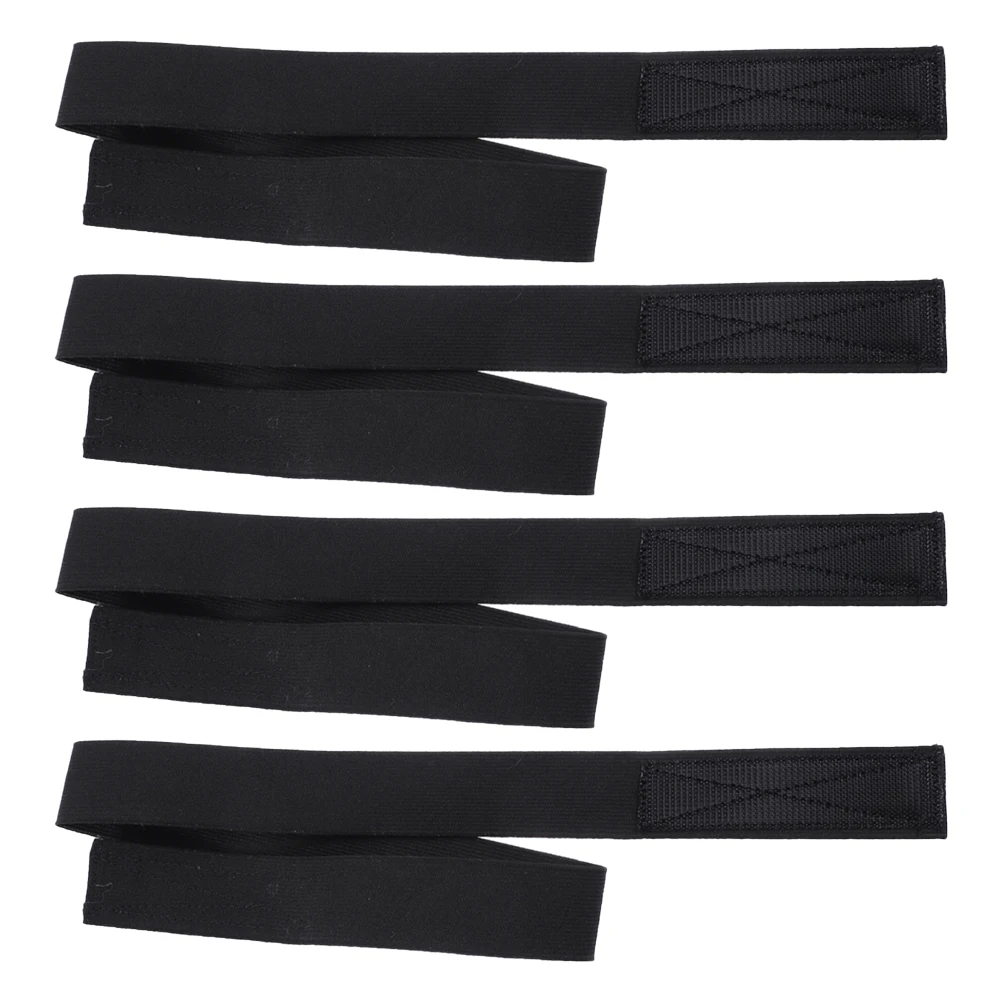 4 Pcs Caps for Women Black Elastic Band Take Bath Adjustable Wigs Miss Headband
