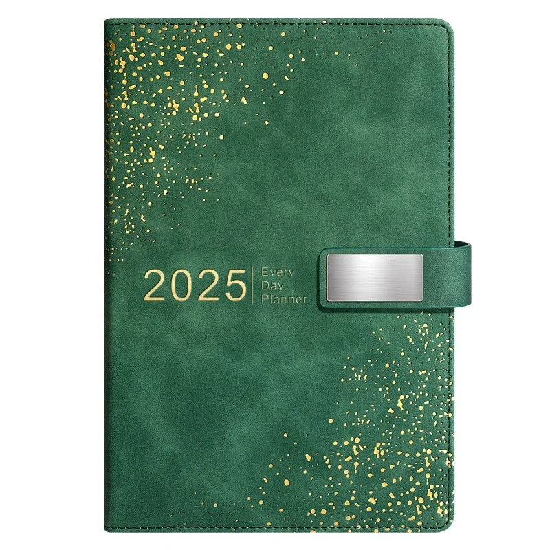 2025 Customizable Logo Business Notebook With Date Planner Soft Leather Calendar For Office Culture And Education Supplies