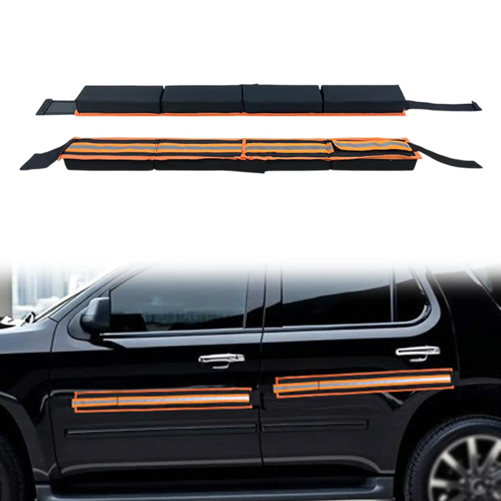 

2Pcs Foldable Car Door Anti Scratch Strip Lightweight Reflective Stripe