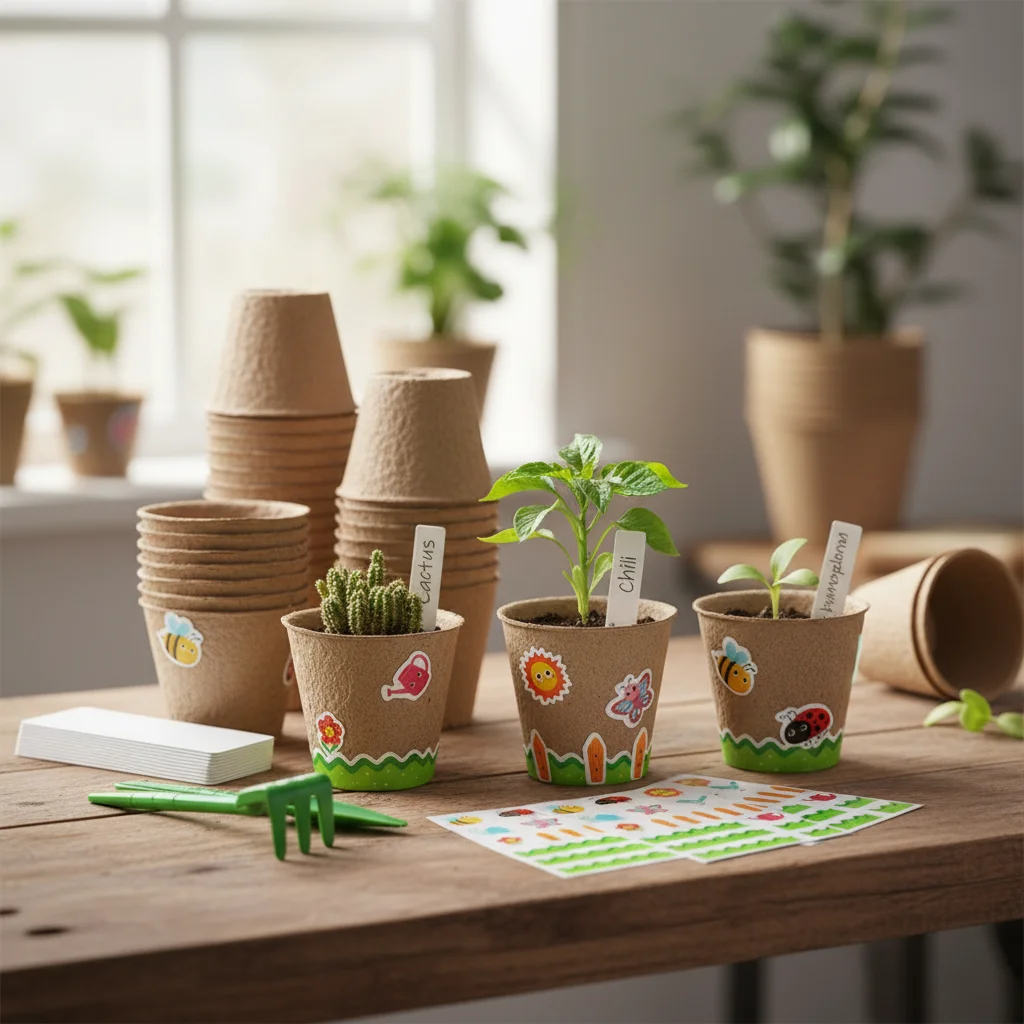 6cm 8cm Paper Grow Pot Nursery Cup Growing Pots Boxes Flower Vegetables Succulents Garden Plant Starter Germination Tray Tools