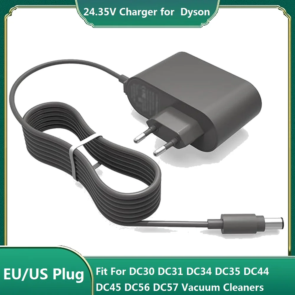 Carregador 16.75V/24.35V 0.348A para Aspirador de Pó Dyson DC30 DC31 DC34 DC35 DC44 DC45 DC56 DC57 - Peça de Substituição do Adaptador de Energia