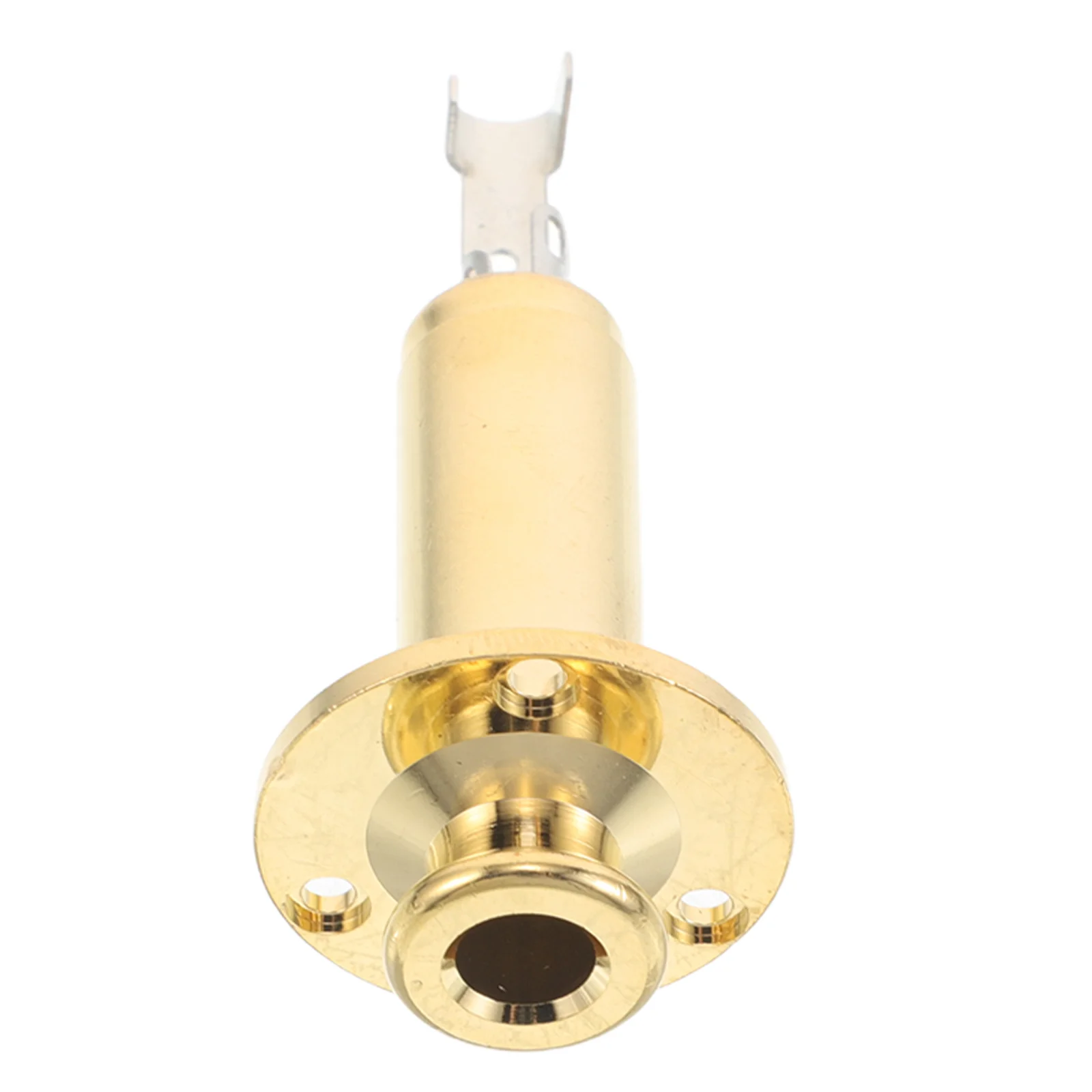 

1Set Guitar Endpin Output Jack Acoustic Accessories Threaded Socket Dustproof Design for Stage Studio Use Bass Electric Mono