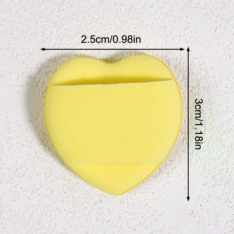 20個入り ミニハート型クッション エア クッション パウダーパフ ラテックスフリー 混合スポンジと化粧パフ 液体ファンデーション用