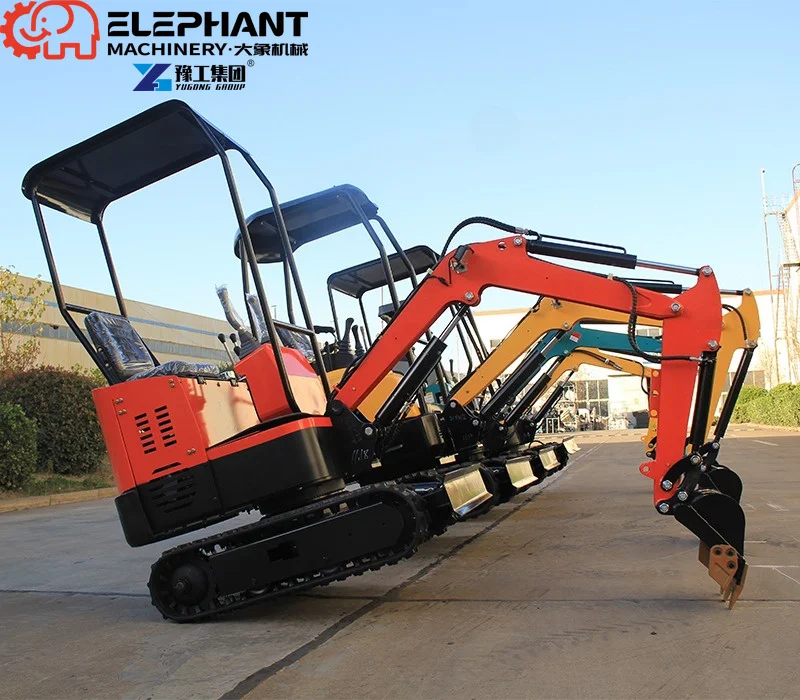 Mini-excavatrice de nouvelle génération de 1 tonne à système hydraulique, puissance supérieure, économie de carburant, prix compétitif avec composant moteur essentiel