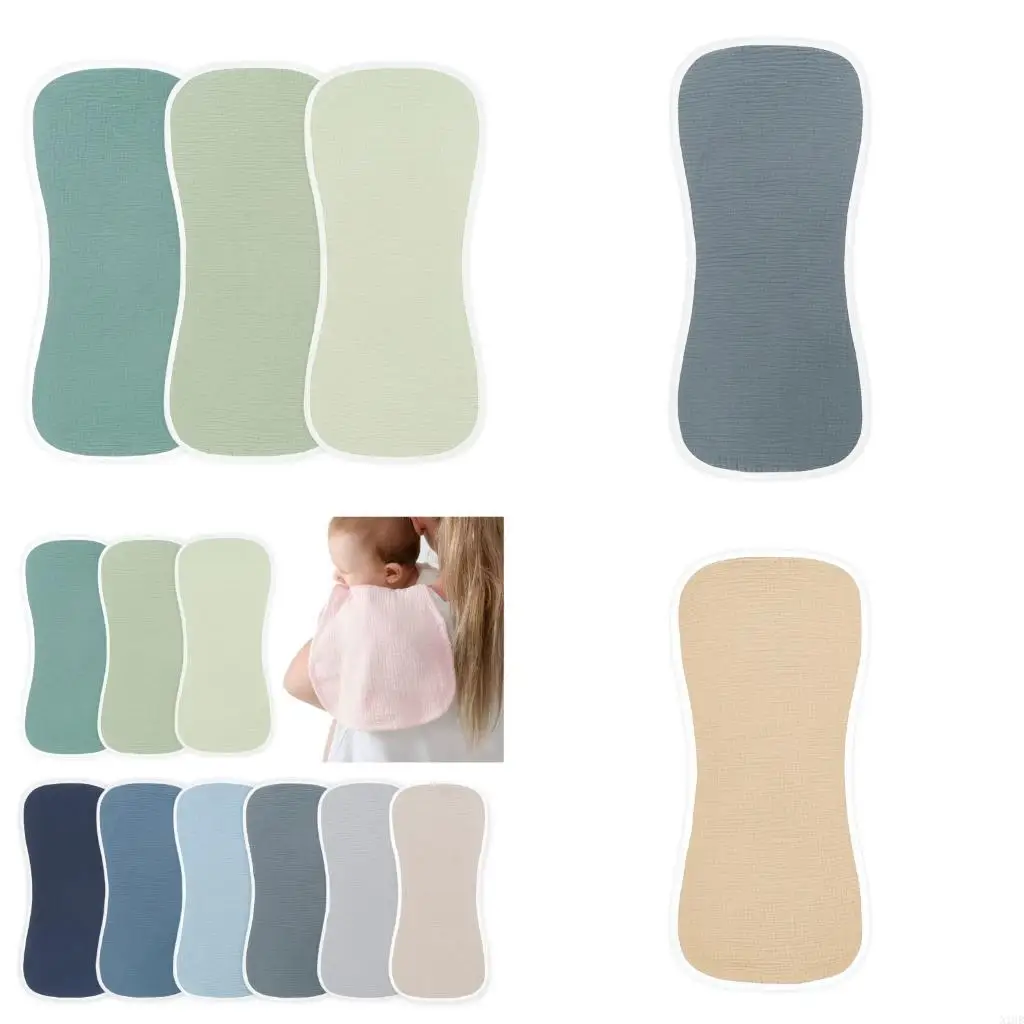 

Детские коврики для кормления, 3 шт., хлопковая ткань для отрыжки для младенцев, удобное полотенце для слюны, мягкий дышащий для