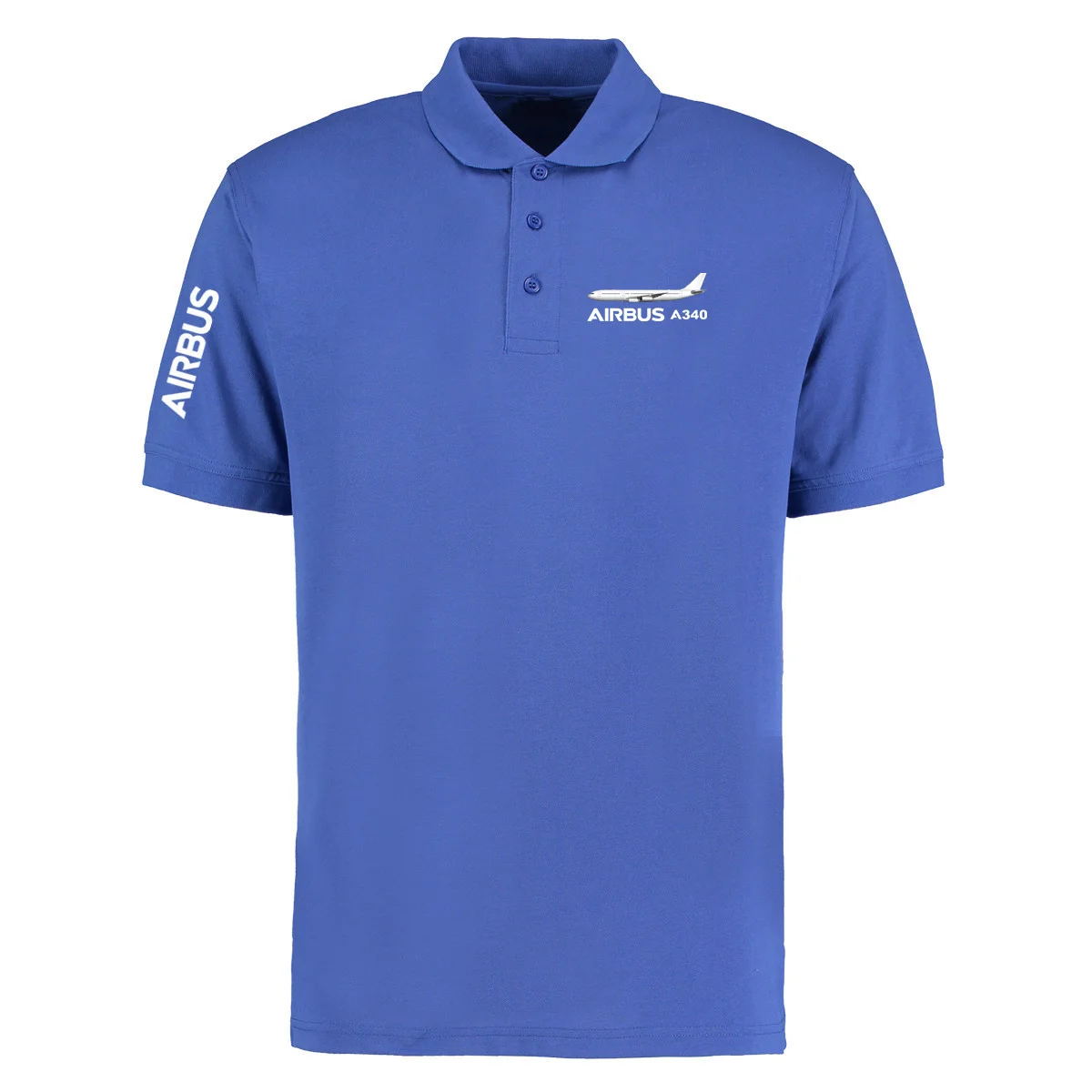 The Airbus A340 Aviation Aircraft Flight Pilots Cotton Men Polo Shirts T-Shirts Tops Tees