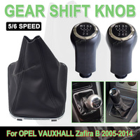 For OPEL VAUXHALL Zafira B 2005 2006 2007 2008 2009 2010 2011 2012 2013 2014 5 / 6 Speed Car Shift Gear Knob With Leather Boot