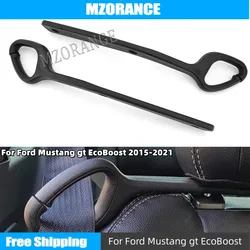 2 soportes para cinturón de seguridad delantero, gancho guía de extensión para Ford Mustang EcoBoost GT 2015 2016 2017 2018 2019 2020 2021, accesorios para coche