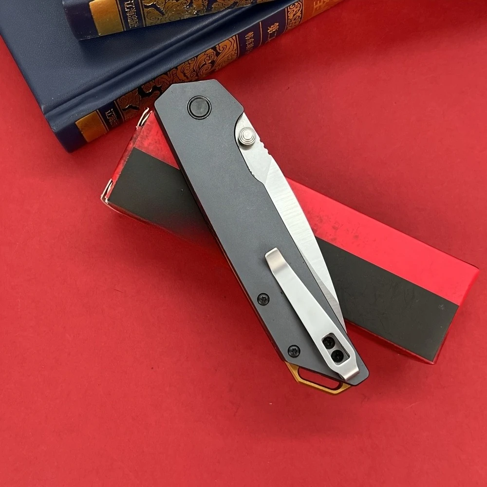 سكين KS 2038 قابل للطي للاستخدام الخارجي مع مشبك - تصميم حاد بحجم الرمح EDG رائع للصيد