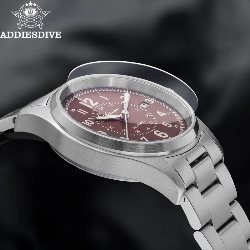 ADDIESDIVE คุณภาพสูงผู้ชายนาฬิกาอัตโนมัติ NH35 Sapphire Glass BGW9 สแตนเลสสตีล 200 M นาฬิกากันน้ํา