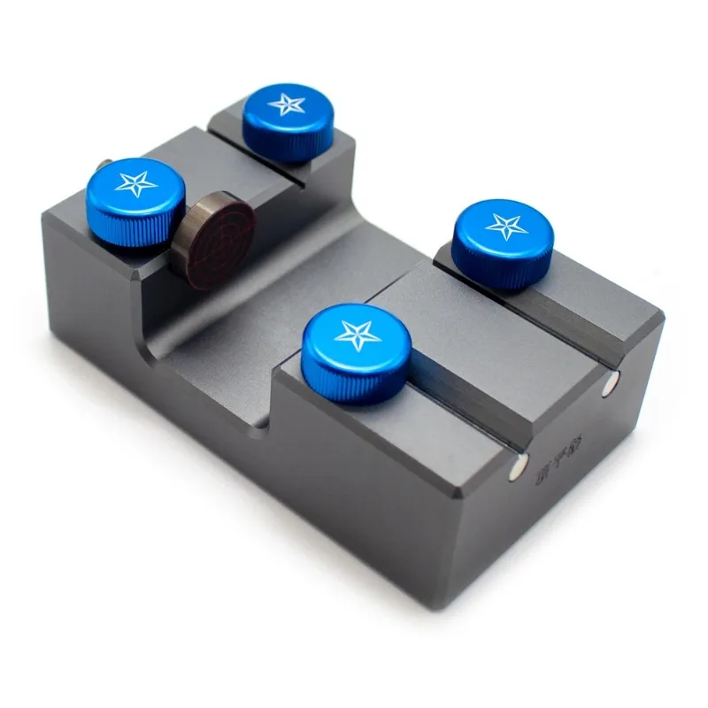 Dual-Station Gemstone Top Flat Polisher Aligning Fixture Universal Calibration Tool for 6.0/5.8mm Adapter Rods