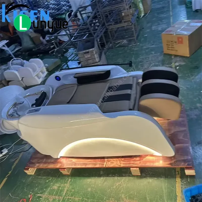 4D Full Body Massage Shampoo Bed with Steam Water Circulation Head Spa Furniture for Beauty Center Relaxation Therapy