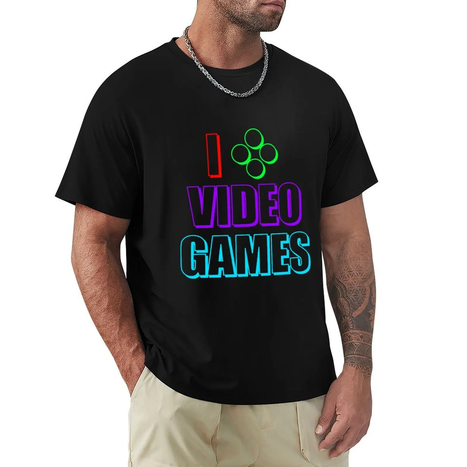 I Play Video Games T-shirt summer tops plus sizes kawaii clothes cute clothes mens graphic t-shirts anime