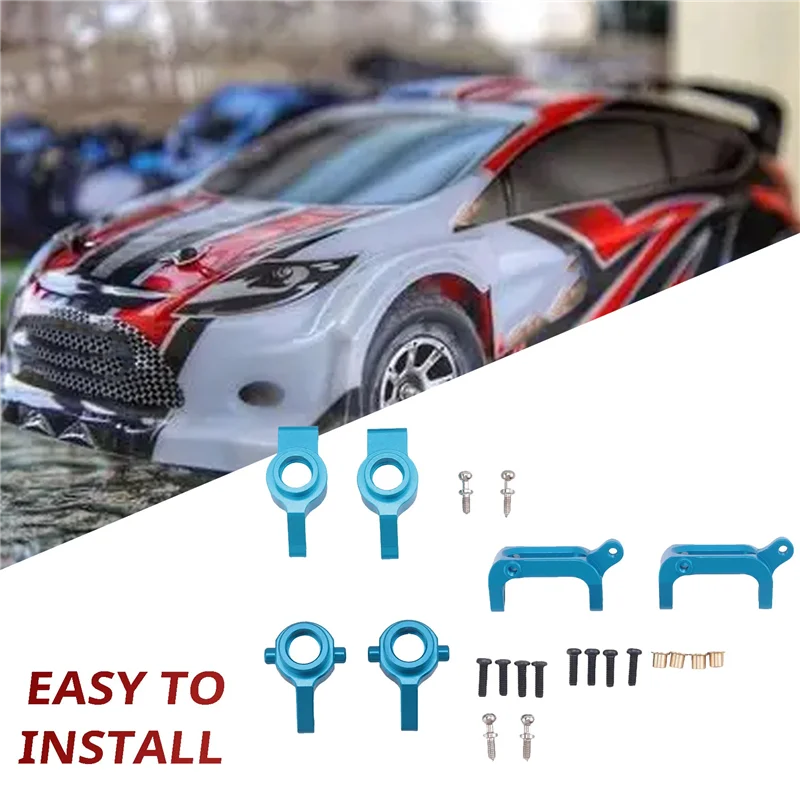 MACH-Base de moyeu de direction avant et arrière en aluminium, Kit de mise à niveau d'articulation C pour voiture Wltoys A959 A949 A969 A979 K929 1/18 RC