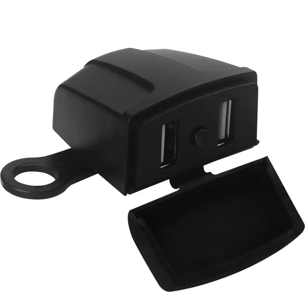 

Dual Usb Motorcycle Charger Waterproof Handlebar Rearview Mirror Universal Mobile Phone Quick Charger