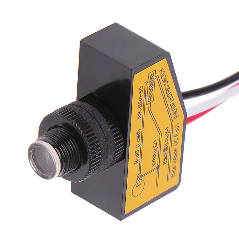 חיישן תאורה אוטומטי dc12v 24v 36v 48v dusk כדי שחר מתג פוטוקל