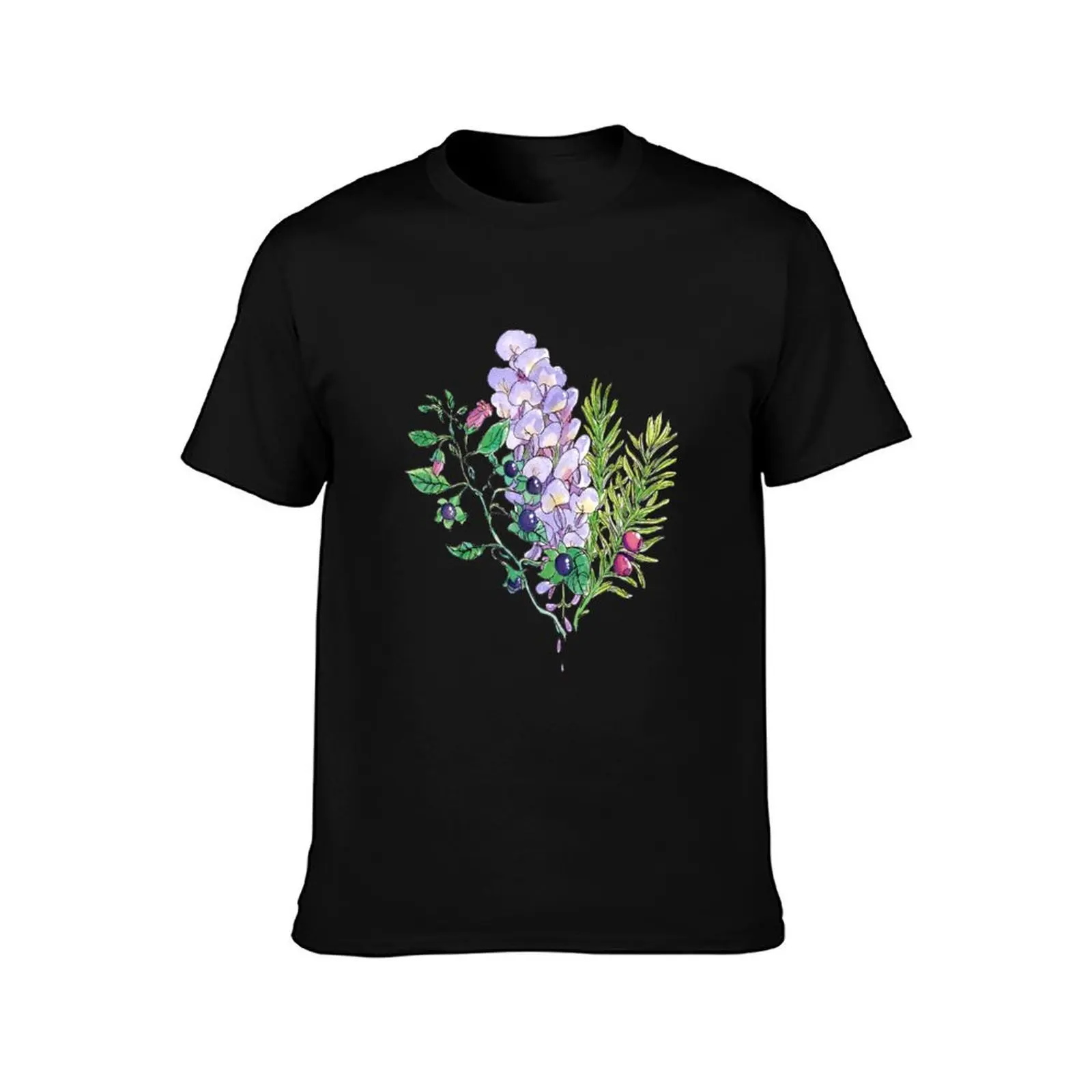 Poisonous T-Shirt Art Pattern Printed Casual Top T-Shirt