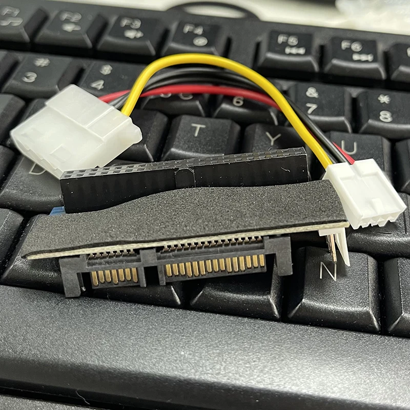 IDE to SATA Adapter HDD 3.5 IDE to SATA Hard Disk Converter PATA IDE 39/40Pin to SATA 22Pin Hard Drive Connector with Data Cable