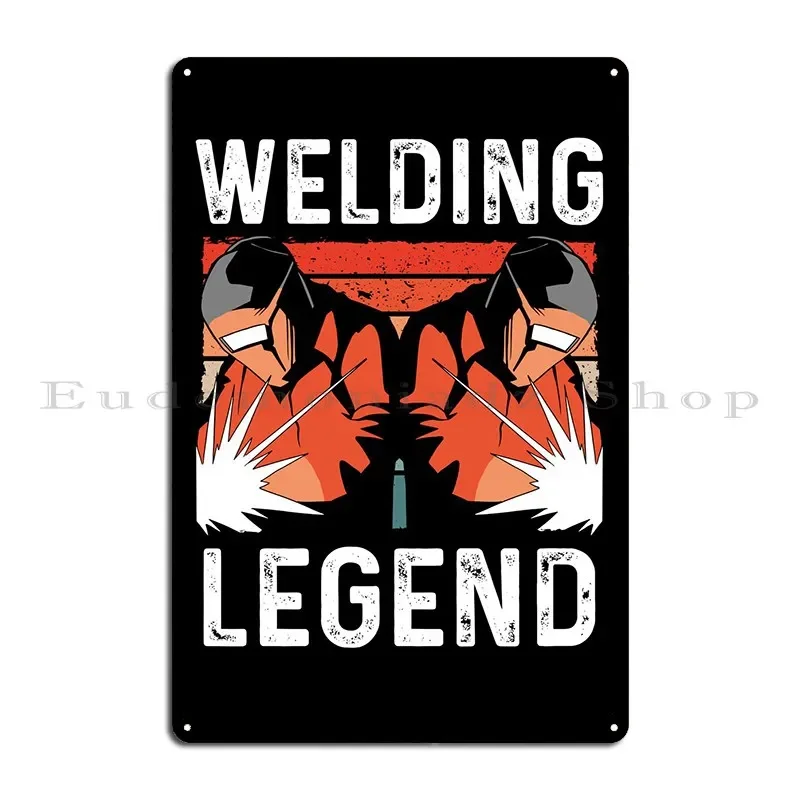 

Welding Legend Metal Plaque Poster Garage Create Custom Plaques Wall Mural Tin Sign PosterWall Decoration