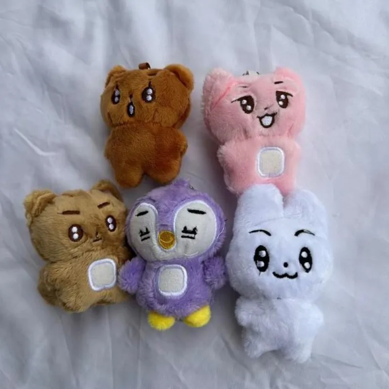 10/40CM TXT muñecas dibujos animados Soobin YEONJUN mismas llaveros de felpa Q estilos BEOMGYU TAEHYUN llaveros bolsa colgantes