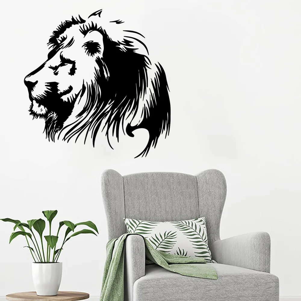 Lion Wall Decal Art Vinyl Stickers for Kids Rooms Decoration Accessories Murals