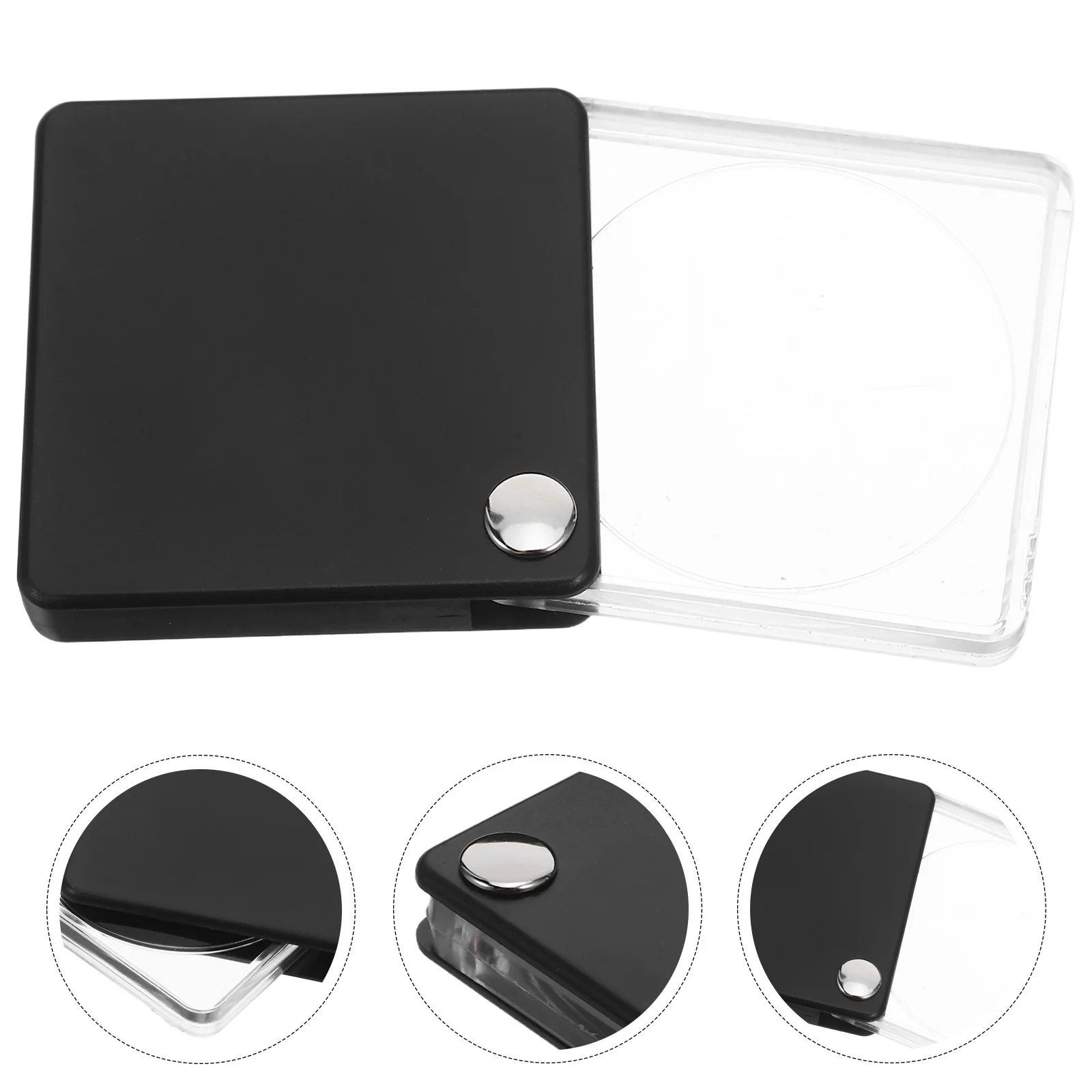 

Folding Pocket Magnifier High Transparency Lens for Reading Books Jewelry Repairing Coins Collectors Magnifier for Reading