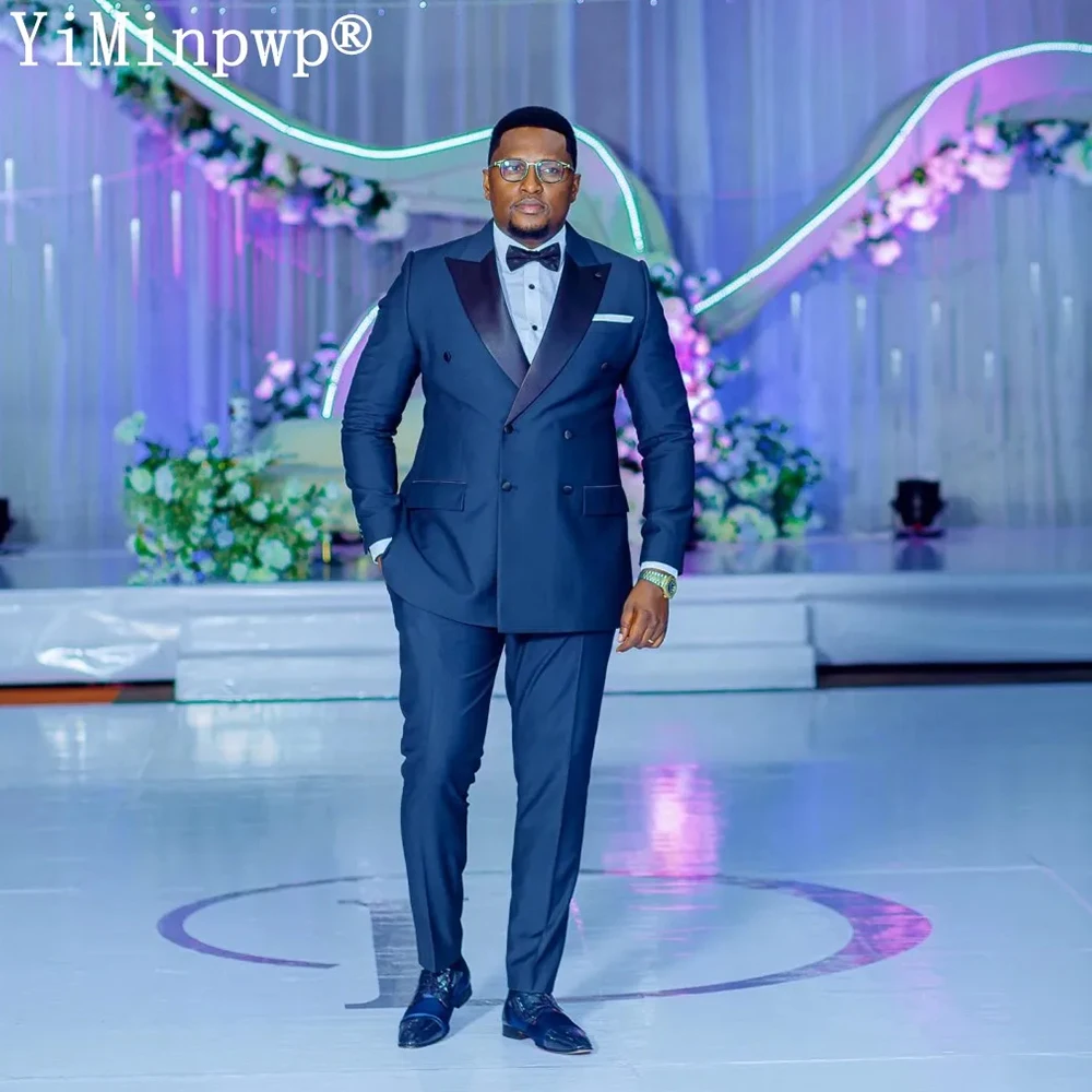 2025 بدل زفاف للعريس 2 قطعة العرسان الجديد أفضل رجل حفلة السفر حفلة عطلة البدلة Btrajes de hombre سترة الزفاف + السراويل